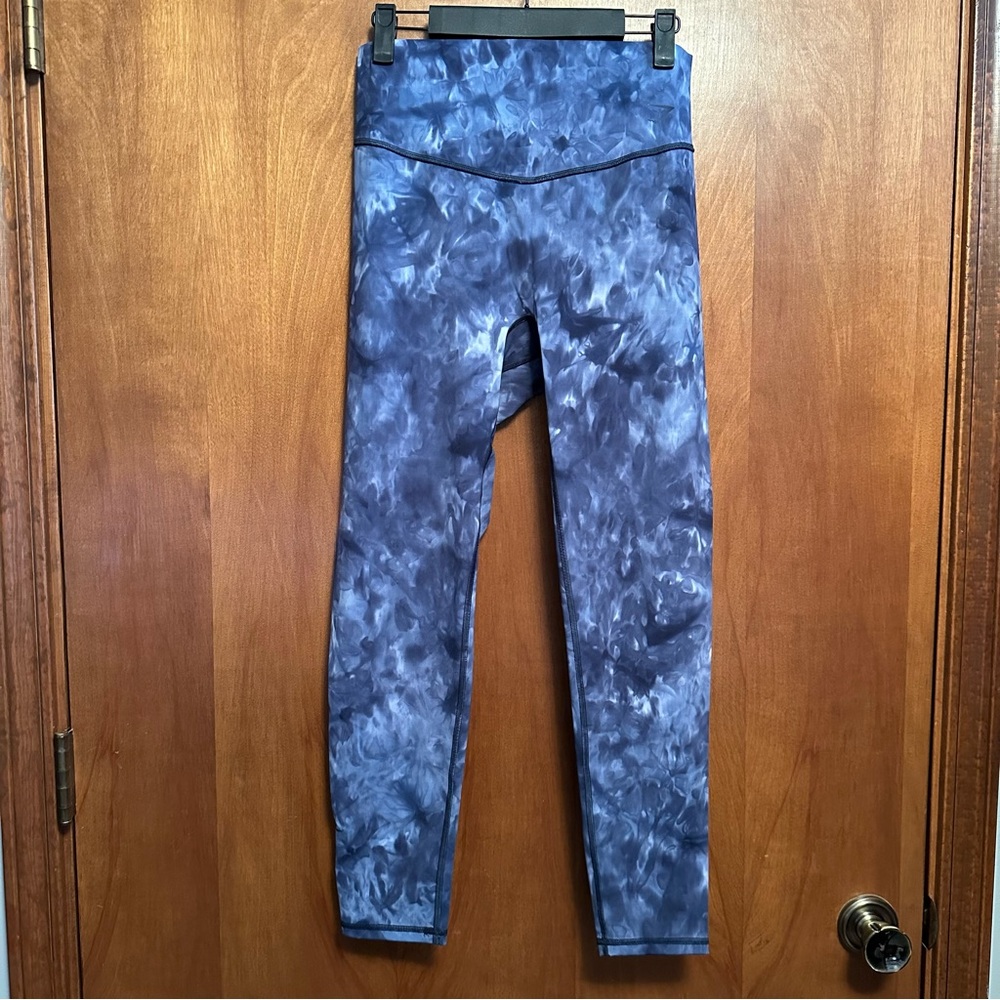 Gymshark Blue 7/8 Leggings Large Diamond Dyes Look Alike